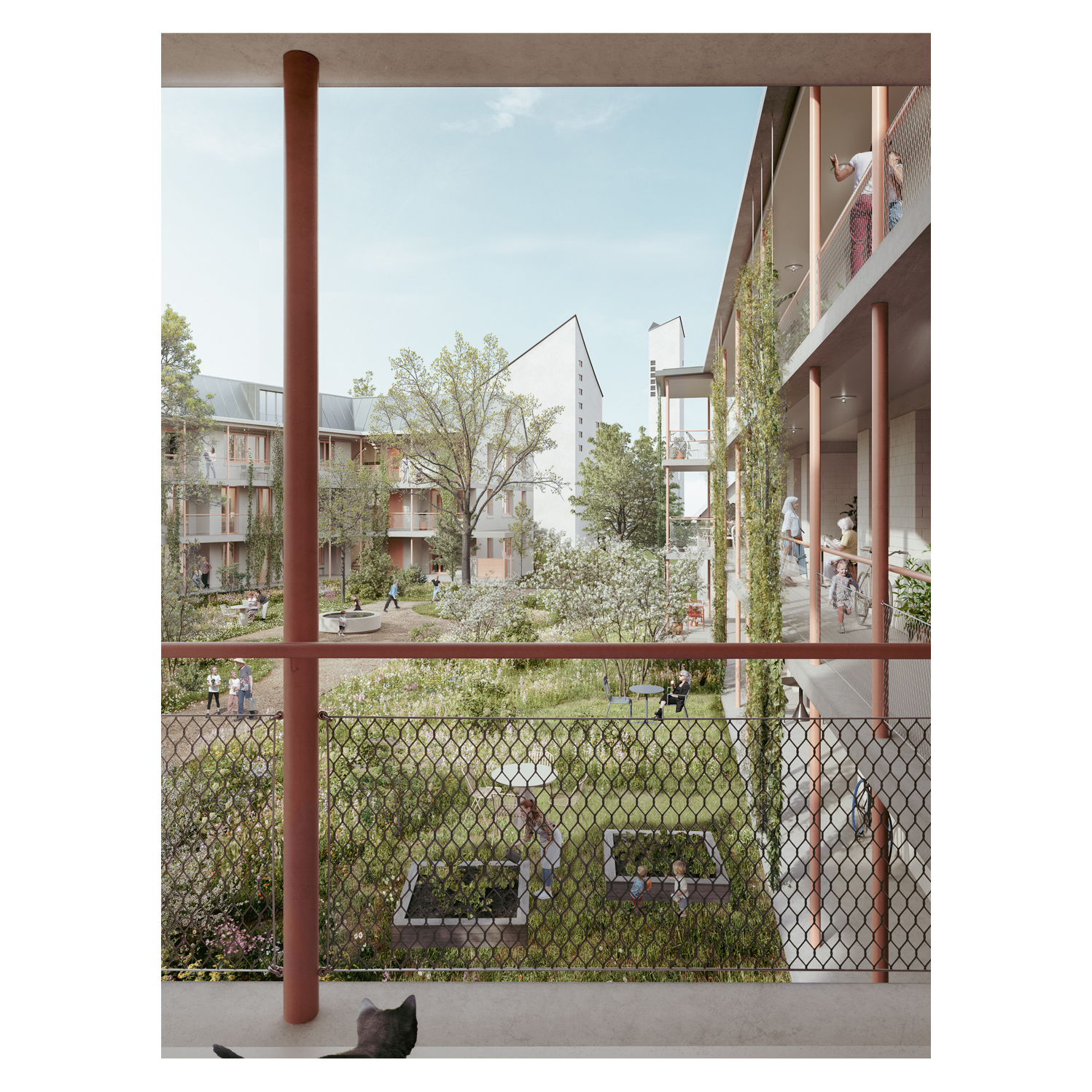 Wohnhäuser Bleriotweg Winkeln / Flühler Architektur GmbH St. Gallen Herisau